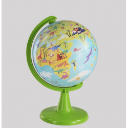 Globe DINO WORLD 15 cm + 54-piece puzzle