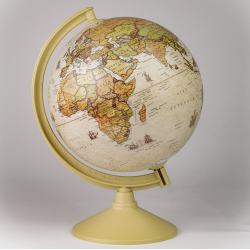 Antique globe 26 cm, English language
