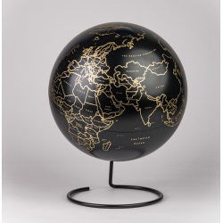 Globe GUESTBOOK, 30 cm, black pearl color