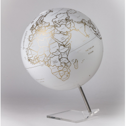 Globe GUESTBOOK, 30 cm, white pearl color