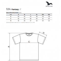 Marškinėliai trumpomis rankovėmi vyriški įv.sp. MALFINI FANTASY