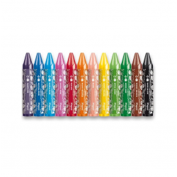 JUMBO MAPED JUNGLE FAVER wax crayons, suitable for use from 1 year oldetų 12 sp.
