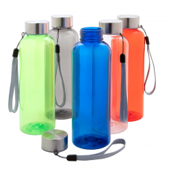 Sports bottle, plastic, PEMBA, 500 ml, transparent, COOL