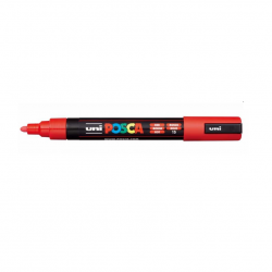 Markeris UNI POSCA PC-5M, Nr.15 1,8-2,5mm. raudonos spalvos