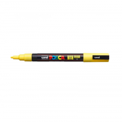 Marker UNI POSCA PC-3M, No.2, 0.9-1.3 mm, yellow color