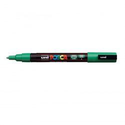 Markeris UNI POSCA PC-3M, Nr.6 0,9-1,3mm. žalios spalvos
