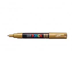 Marker UNI POSCA PC-1M, No.25, 0.7 mm, gold color