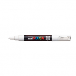 Marker UNI POSCA PC-1M, No.1, 0.7 mm, white color