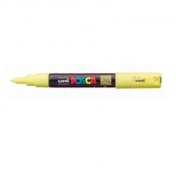 Marker UNI POSCA PC-1M, No.P2, 0.9-1.3 mm, light yellow color