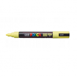 Markeris UNI POSCA PC-5M, Nr.P2 1,8-2,5mm. šv.geltonos spalvos