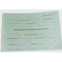 Cash operations journal A4, horizontal, 73 sheets, 37.1