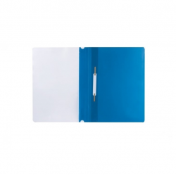 A5 binder with transparent cover, blue