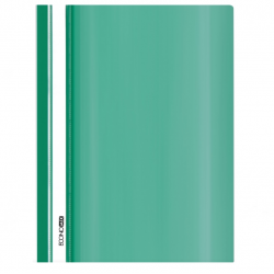 A5 binder with transparent cover, green