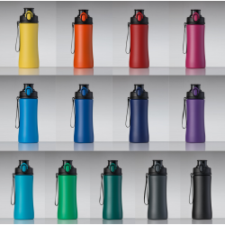 Water Bottle COLORISSIMO PRIMO, metal, 500 ml, various colors with logo