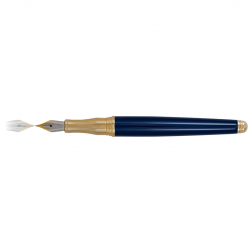 Fountain pen REGAL, blue color, gold-colored details