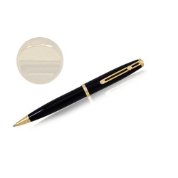 Ballpoint pen in a box REGAL, black with gold-colored details