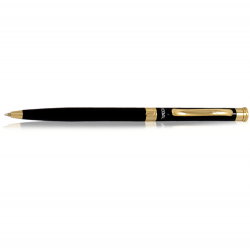 Pen in a box REGAL, black with gold details