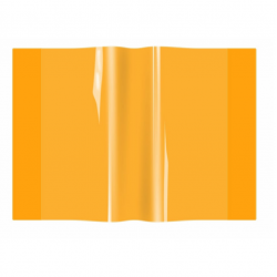 Aplankalas sąsiuviniui/knygai/pratyboms A4, oranžinės spalvos, įp.10