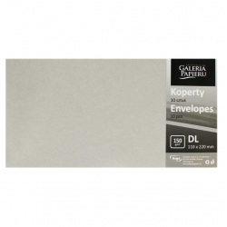 Decorative envelope PEARL DL, silver color, pack of 10