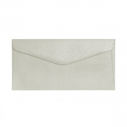 Decorative envelope PEARL DL, silver color, pack of 10