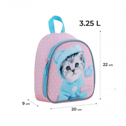 Children's backpack KITE 22x20x9cm, pink color