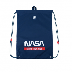 Krepšelis sportinei aprangai KITE NASA, 46x33cm t.mėlynos sp.