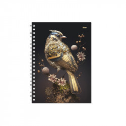 Work Planner "Day" SPIRAL 2024/2025, GOLDEN BIRD