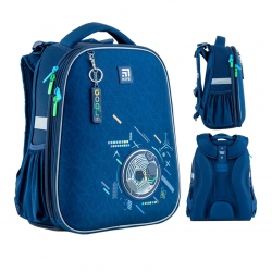 Set: backpack, bag, pencil case KITE 16L 38x29x16cm, blue color