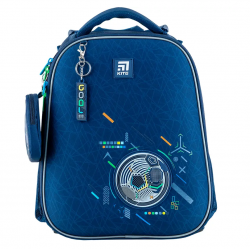 Set: backpack, bag, pencil case KITE 16L 38x29x16cm, blue color