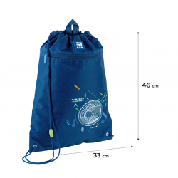 Set: backpack, bag, pencil case KITE 16L 38x29x16cm, blue color