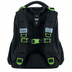 Backpack for primary school students KITE GAME OVER 16L, 38x29x16cm, multicolored, black coloros spalvos