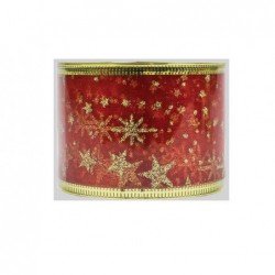 Gift wrapping ribbon Christmas 5cmx2,75m red color.