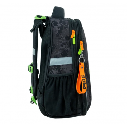 Backpack for primary school students KITE GAME OVER 16L, 38x29x16cm, multicolored, black coloros spalvos