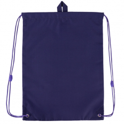 Drawstring bag for sportswear KITE HEARTS 46x33cm, violet