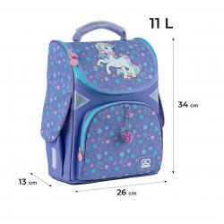 Backpack for primary school students GOPACK, 11L 34x26x13cm, violet color