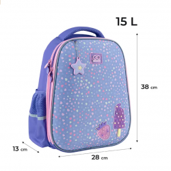 Backpack for primary school students GOPACK JUST ENJOY, 15L 38x28x13cm, multicoloredvioletinės sp.