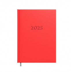 Darbo knyga - kalendorius 2025m., A5, raudonos sp.