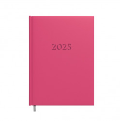 Darbo knyga - kalendorius 2025m., A5, avietinės raudonos sp.