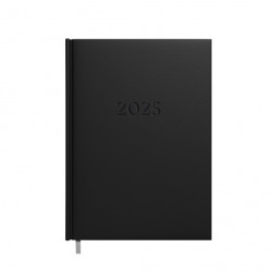 Darbo knyga - kalendorius 2025m., A5, juodos sp.