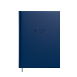 Darbo knyga - kalendorius 2025m., A5, tamsiai mėlynos sp.