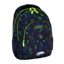 Backpack HEAD SKATE LIFESTYLE 39x28x15cm, black color