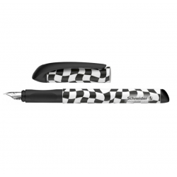 Fountain pen SCHNEIDER VOICE M, white, black colors