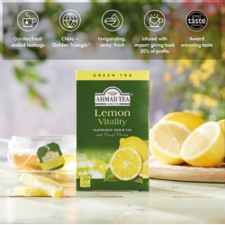 Žalioji arbata AHMAD ALU Lemon Vitality  20 pak