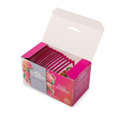 Fruit and herbal tea AHMAD PEACH & RASPBERRY 20x2g