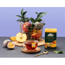 Black fruit tea AHMAD PEACH & PASSION FRUIT 20 bags