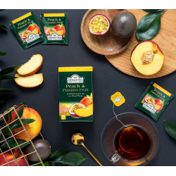 Black fruit tea AHMAD PEACH & PASSION FRUIT 20 bags
