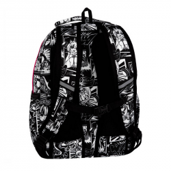 Backpack COOLPACK PICK MANGA 17", multicolored, black color