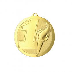 Medal, 1st place, gold color, 60 mm, MMC6064