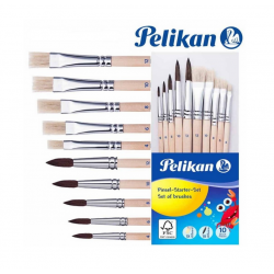 PELIKAN brush set, 10 pieces, various sizes