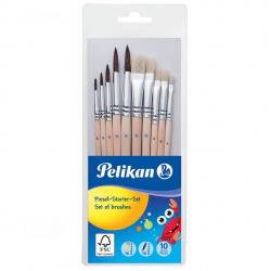 PELIKAN brush set, 10 pieces, various sizes